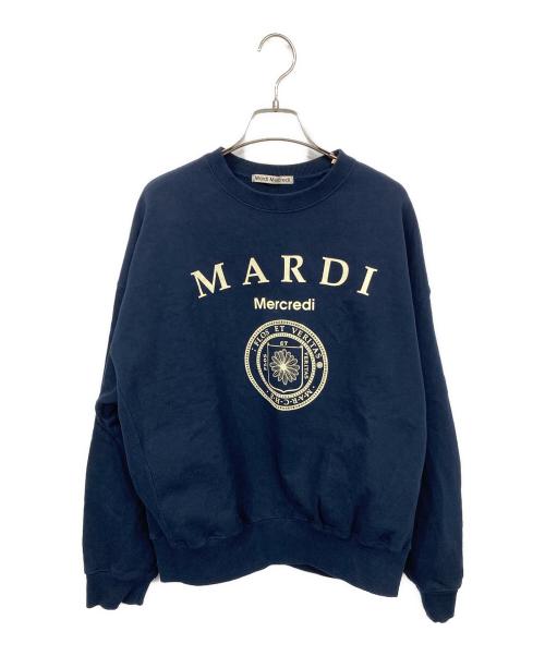 Mardi Mercredi（マルディメクルディ）Mardi Mercredi (マルディメクルディ) フラワープリントスウェット ネイビー サイズ:表記無しの古着・服飾アイテム