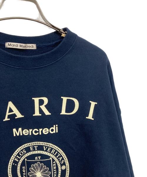 Mardi Mercredi（マルディメクルディ）Mardi Mercredi (マルディメクルディ) フラワープリントスウェット ネイビー サイズ:表記無しの古着・服飾アイテム