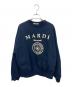 Mardi Mercredi（マルディメクルディ）の古着「フラワープリントスウェット」｜ネイビー