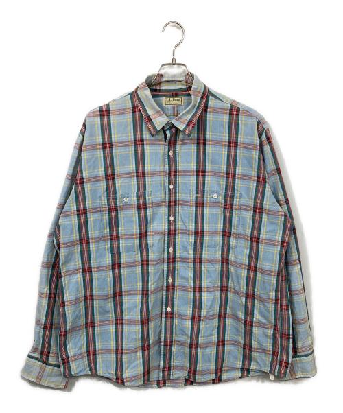 L.L.Bean（エルエルビーン）L.L.Bean (エルエルビーン) チェックシャツ ブルー サイズ:XLの古着・服飾アイテム