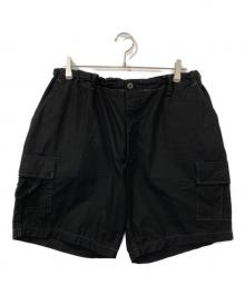 oddment（オッドメント）の古着「ステッチカーゴハーフパンツ」｜ブラック