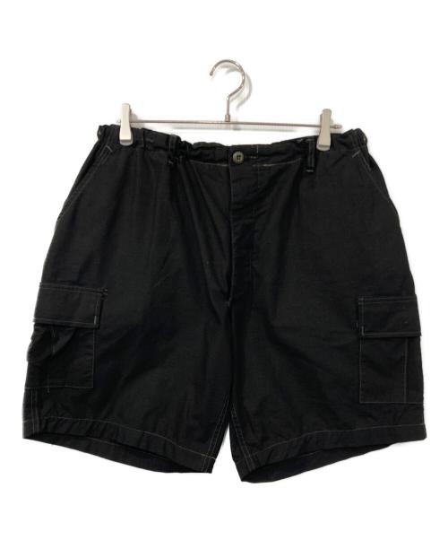 oddment（オッドメント）oddment (オッドメント) ステッチカーゴハーフパンツ ブラック サイズ:XLの古着・服飾アイテム