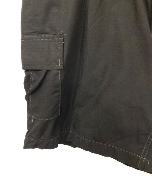 oddment（オッドメント）oddment (オッドメント) ステッチカーゴハーフパンツ ブラック サイズ:XLの古着・服飾アイテム