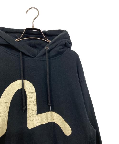 EVISU（エヴィス）EVISU (エヴィス) カモメプリントパーカー ブラック サイズ:42の古着・服飾アイテム