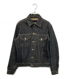 COMME des GARCONS HOMME（コムデギャルソン オム）の古着「02AW 3rdタイプデニムジャケット」｜ブラック