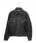 COMME des GARCONS HOMME（コムデギャルソン オム）の古着「02AW 3rdタイプデニムジャケット」｜ブラック
