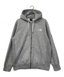 THE NORTH FACE（ザ ノース フェイス）の古着「スクエアロゴフルジップ」｜グレー