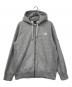 THE NORTH FACE（ザ ノース フェイス）の古着「スクエアロゴフルジップ」｜グレー