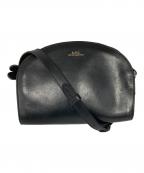 A.P.C.アーペーセー）の古着「レザーショルダーバッグ」｜ブラック