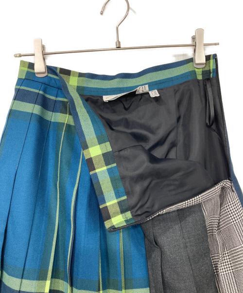 O'NEIL OF DUBLIN（オニールオブダブリン）O'NEIL OF DUBLIN (オニールオブダブリン) UNITED ARROWS (ユナイテッドアローズ) 別注Patch80 プリーツスカート グリーン サイズ:38の古着・服飾アイテム