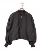 uncraveアンクレイヴ）の古着「シャイニー シアー ブルゾン」｜グレー