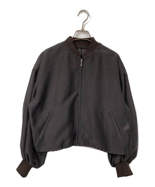 uncrave（アンクレイヴ）uncrave (アンクレイヴ) シャイニー シアー ブルゾン グレー サイズ:FREEの古着・服飾アイテム