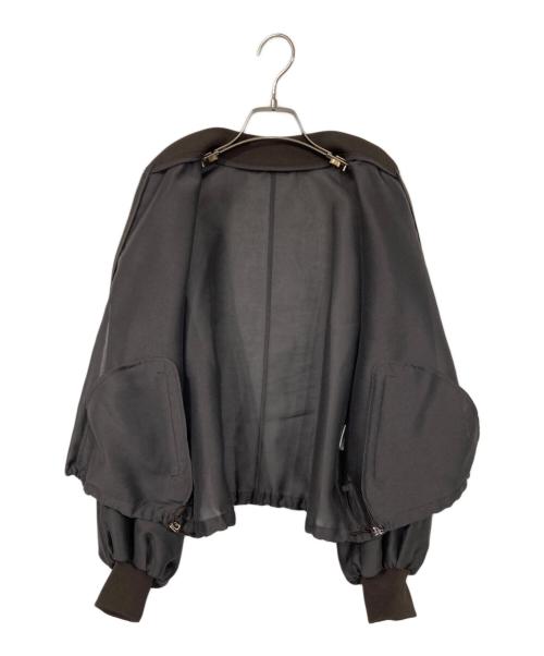 uncrave（アンクレイヴ）uncrave (アンクレイヴ) シャイニー シアー ブルゾン グレー サイズ:FREEの古着・服飾アイテム