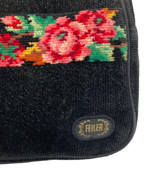 FEILER（フェイラー）FEILER (フェイラー) ジャカードショルダーバッグ ブラックの古着・服飾アイテム