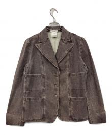 CHANEL（シャネル）の古着「ココマークボタンデニム3Bジャケット」｜ブラウン