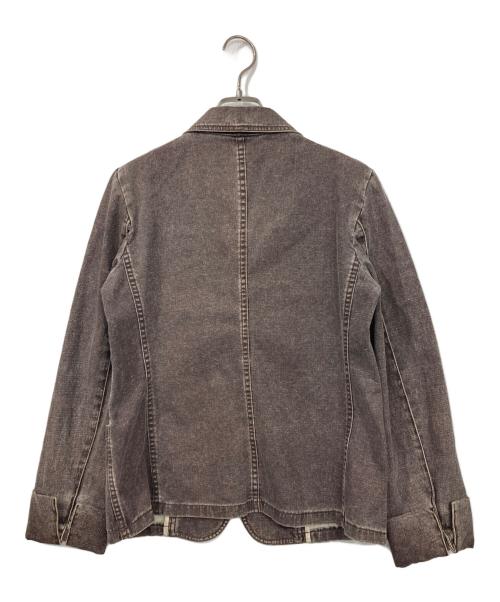 CHANEL（シャネル）CHANEL (シャネル) ココマークボタンデニム3Bジャケット ブラウン サイズ:42の古着・服飾アイテム