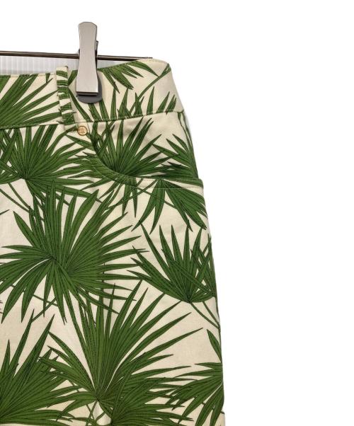 CELINE（セリーヌ）CELINE (セリーヌ) パームリーフ柄パンツ グリーン×アイボリー サイズ:40の古着・服飾アイテム