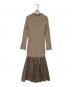 FRAY ID (フレイ アイディー) サテンフレアポロワンピース ベージュ サイズ:Ｆ：5000円