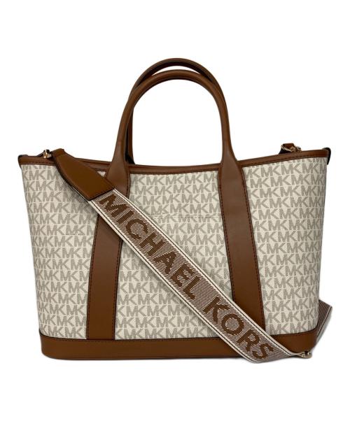 MICHAEL KORS（マイケル・コース）MICHAEL KORS (マイケル・コース) トートバッグ ベージュの古着・服飾アイテム