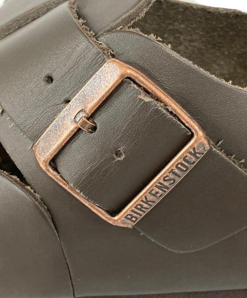BIRKENSTOCK（ビルケンシュトック）BIRKENSTOCK (ビルケンシュトック) レザーシューズ ブラウン サイズ:26.5の古着・服飾アイテム