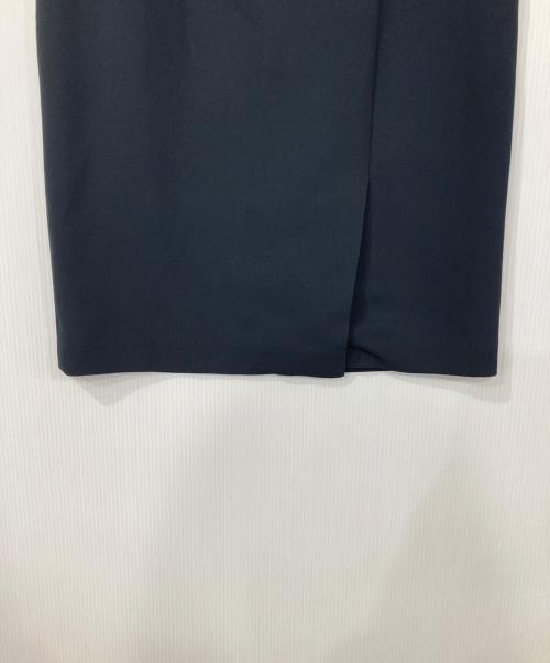 NOLLEY'S（ノーリーズ）NOLLEY'S (ノーリーズ) ダブルクロスタイトスカート ネイビー サイズ:38の古着・服飾アイテム