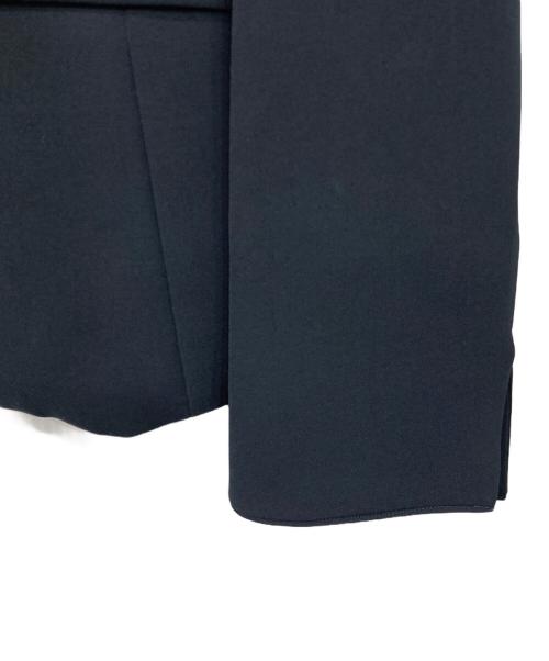 NOLLEY'S（ノーリーズ）NOLLEY'S (ノーリーズ) ダブルクロスノーカラージャケット ネイビー サイズ:38の古着・服飾アイテム