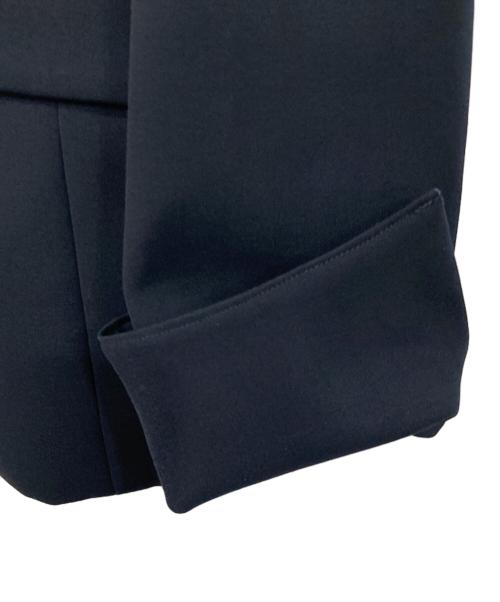 NOLLEY'S（ノーリーズ）NOLLEY'S (ノーリーズ) ダブルクロスノーカラージャケット ネイビー サイズ:38の古着・服飾アイテム