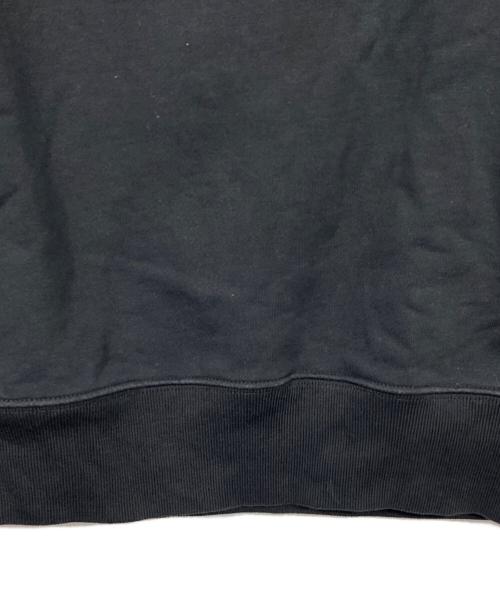 maison kitsune（メゾンキツネ）MAISON KITSUNE (メゾンキツネ) フォックスワッペンラグランスウェット ブラック サイズ:xxsの古着・服飾アイテム