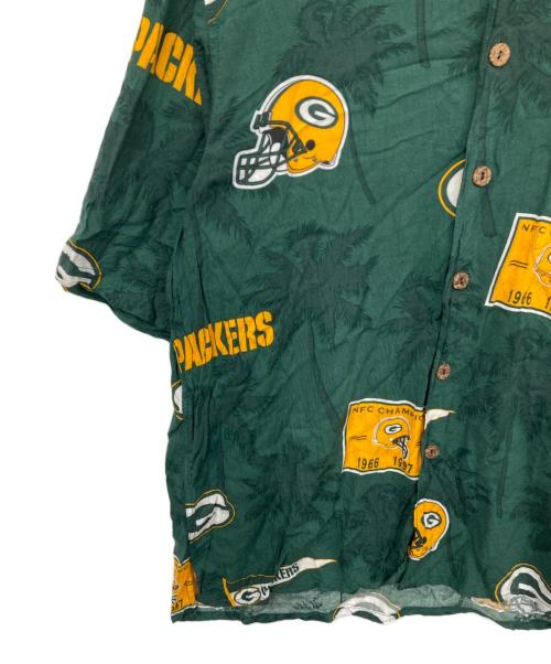 NFL（ナショナル・フットボール・リーグ）NFL (ナショナル・フットボール・リーグ) 半袖シャツ グリーン サイズ:Lの古着・服飾アイテム