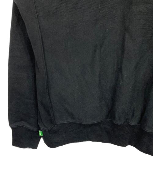 HUF（ハフ）HUF (ハフ) ワンポイント刺繍スウェット ブラック サイズ:Mの古着・服飾アイテム