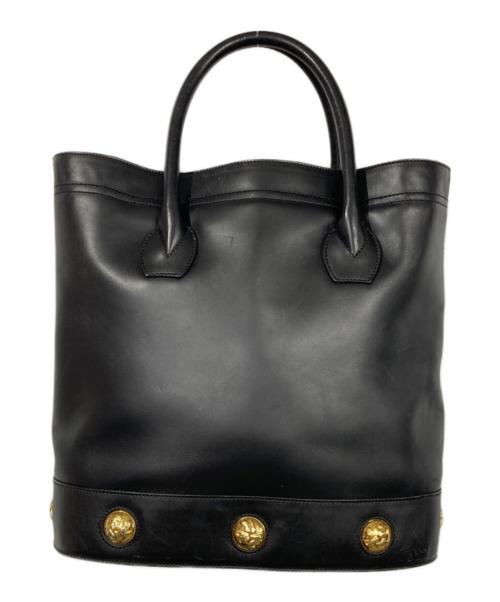 Salvatore Ferragamo（サルヴァトーレ フェラガモ）Salvatore Ferragamo (サルヴァトーレ フェラガモ) レザートートバッグ ブラックの古着・服飾アイテム