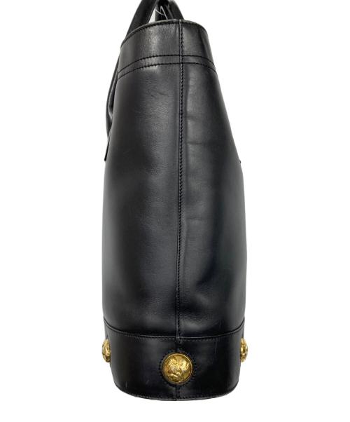 Salvatore Ferragamo（サルヴァトーレ フェラガモ）Salvatore Ferragamo (サルヴァトーレ フェラガモ) レザートートバッグ ブラックの古着・服飾アイテム