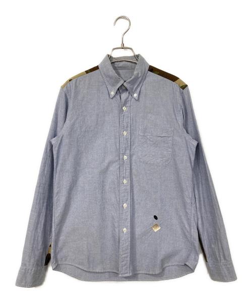 SOPHNET.（ソフネット）SOPHNET. (ソフネット) 再構築シャツ ブルー サイズ:Sの古着・服飾アイテム