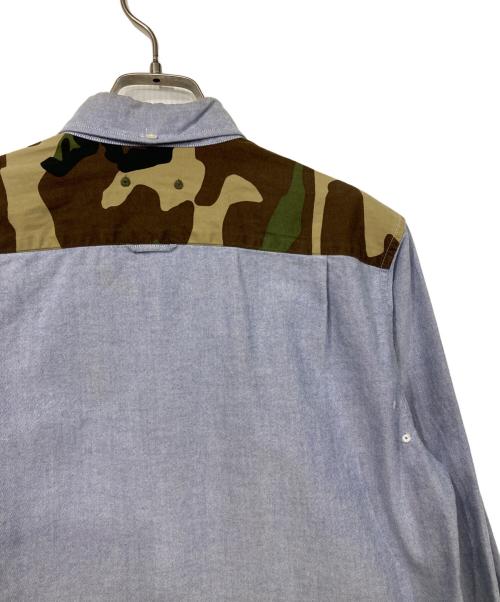 SOPHNET.（ソフネット）SOPHNET. (ソフネット) 再構築シャツ ブルー サイズ:Sの古着・服飾アイテム