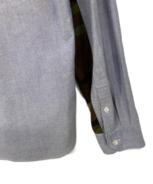SOPHNET.（ソフネット）SOPHNET. (ソフネット) 再構築シャツ ブルー サイズ:Sの古着・服飾アイテム