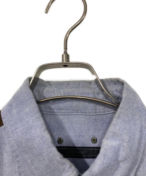 SOPHNET.（ソフネット）SOPHNET. (ソフネット) 再構築シャツ ブルー サイズ:Sの古着・服飾アイテム