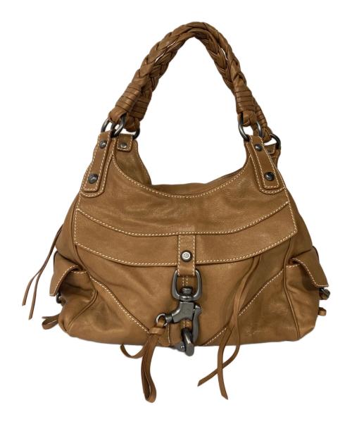 Francesco Biasia（フランシスコ ビアジア）Francesco Biasia (フランシスコ ビアジア) レザーハンドバッグ ブラウンの古着・服飾アイテム