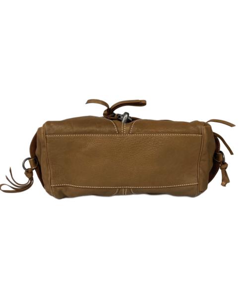 Francesco Biasia（フランシスコ ビアジア）Francesco Biasia (フランシスコ ビアジア) レザーハンドバッグ ブラウンの古着・服飾アイテム