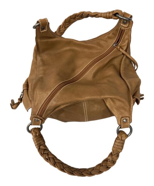 Francesco Biasia（フランシスコ ビアジア）Francesco Biasia (フランシスコ ビアジア) レザーハンドバッグ ブラウンの古着・服飾アイテム