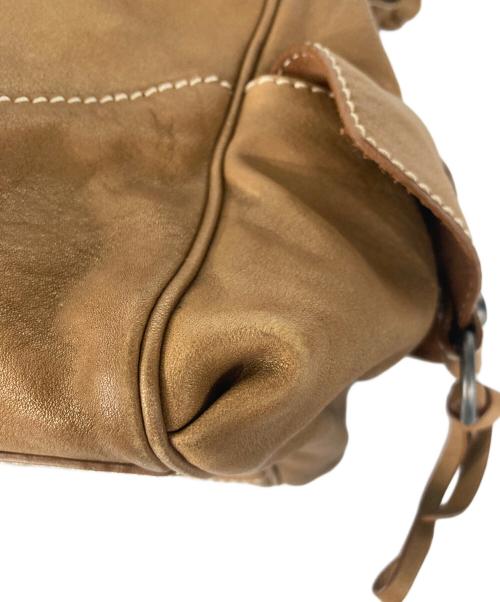 Francesco Biasia（フランシスコ ビアジア）Francesco Biasia (フランシスコ ビアジア) レザーハンドバッグ ブラウンの古着・服飾アイテム