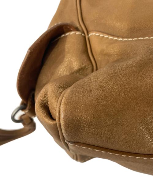 Francesco Biasia（フランシスコ ビアジア）Francesco Biasia (フランシスコ ビアジア) レザーハンドバッグ ブラウンの古着・服飾アイテム