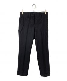 PRADA（プラダ）の古着「ストライプスラックス」｜ネイビー