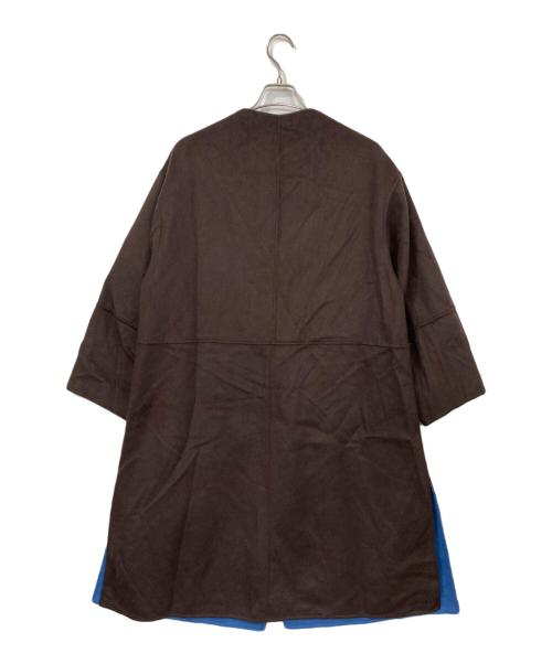SIMPLICITE（シンプリシテ）simplicite (シンプリシテ) S120ブレンドリバーシブルコート ブラウン サイズ:Mの古着・服飾アイテム