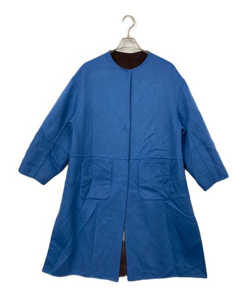 SIMPLICITE（シンプリシテ）simplicite (シンプリシテ) S120ブレンドリバーシブルコート ブラウン サイズ:Mの古着・服飾アイテム