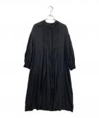 utiliteユティリテ）の古着「レーヨンブラウスワンピース」｜ブラック