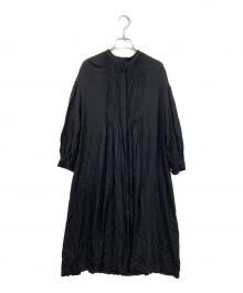 utilite（ユティリテ）の古着「レーヨンブラウスワンピース」｜ブラック