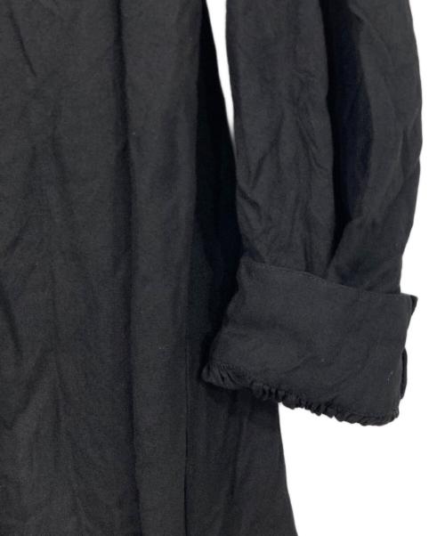 utilite（ユティリテ）utilite (ユティリテ) レーヨンブラウスワンピース ブラック サイズ:表記無しの古着・服飾アイテム