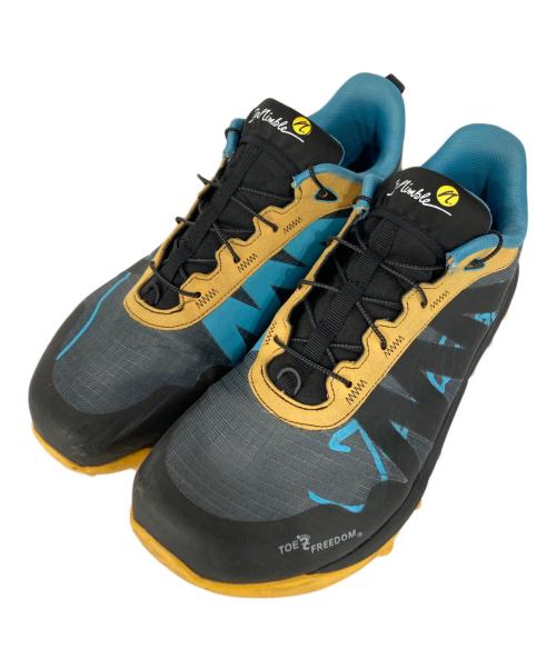 Joe Nimble（ジョー・ニンブル）Joe Nimble (ジョー・ニンブル) TOE FREEDOMランニングシューズ ブルー×ブラック サイズ:10の古着・服飾アイテム