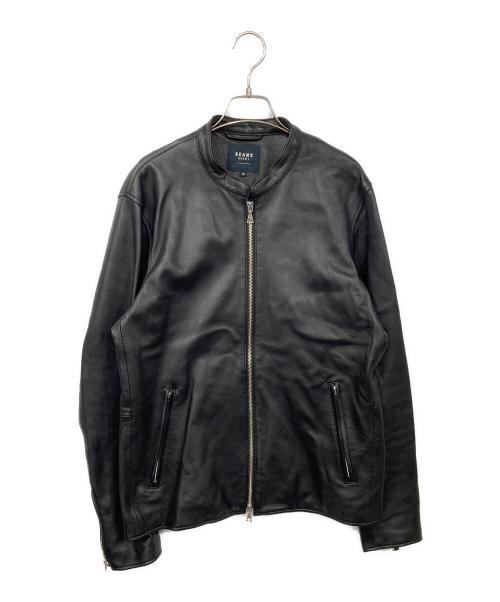 BEAMS HEART（ビームスハート）BEAMS HEART (ビームスハート) ラムレザージャケット ブラック サイズ:XLの古着・服飾アイテム