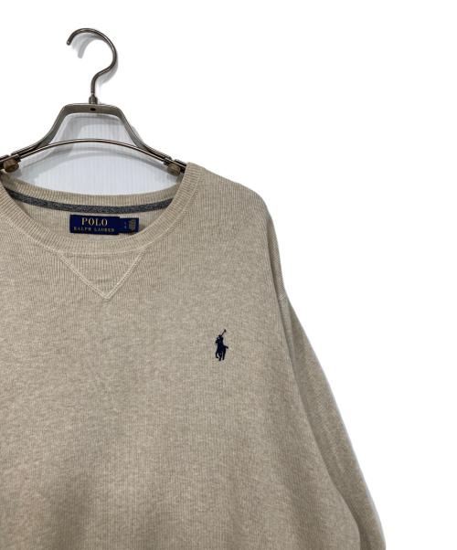 POLO RALPH LAUREN（ポロ・ラルフローレン）POLO RALPH LAUREN (ポロ・ラルフローレン) スウェット ベージュ サイズ:Lの古着・服飾アイテム